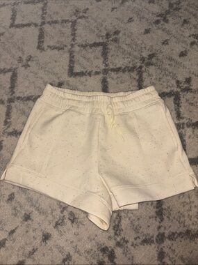 Women’s Cream Speckled Lounge Shorts